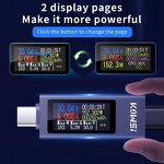 Type-C Tester Manufacturer - KWS-2302C Current Voltage Meter Charging Detector Battery Voltmeter Ammeter Charger Indicator