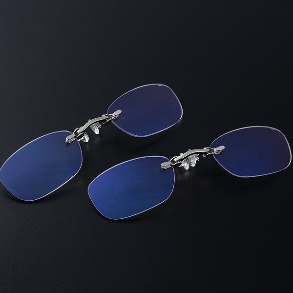 Reading Glasses Manufacturer - Clip Nose Rimless Rectangular Anti Blue Light Portable Light Weight