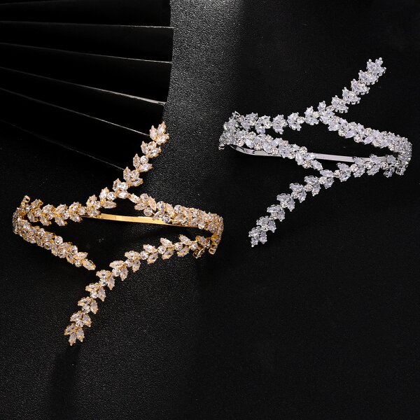 Fine Bracelets Manufacturer - Wheat Ear Zircon Bracelet Shining Elegant for Party Plant Wrapped