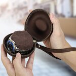 Watch Box Manufacturer - Crazy Horse Cowhide Single Travel Portable Vintage Mechanical Storage