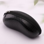 Sunglasses Case Manufacturer - Square Pressure-resistant Leather Portable Zipper Bag