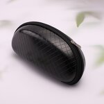 Sunglasses Case Manufacturer - Square Pressure-resistant Leather Portable Zipper Bag