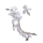 Fashion Earrings Manufacturer - Unique Diamond Flowers Stainless Steel Elegant Fine Earrings for Women