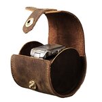Watch Box Manufacturer - Crazy Horse Leather Single Travel Portable Handmade Genuine Leather & Custom Logo