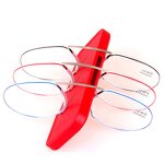 Reading Glasses Manufacturer - Card Style Lightweight Oval Frameless Metal Clip Nose Presbyopic