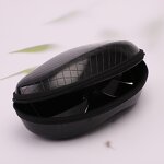 Sunglasses Case Manufacturer - Square Pressure-resistant Leather Portable Zipper Bag
