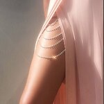 Body Chain for Women Manufacturer - Multilayer Rhinestone Leg Chain Sexy Stainless Steel for Evening Dress