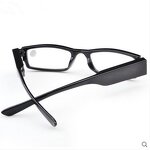 Reading Glasses Manufacturer - Square Frame with LED Lighting Resin Lenses Portable Folding