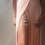 Body Chain for Women Manufacturer - Multilayer Rhinestone Leg Chain Sexy Stainless Steel for Evening Dress