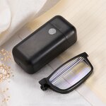 Reading Glasses Manufacturer - Folding Stainless Steel Antenna Leg Rectangular Frame Anti Blue Light Portable