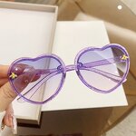 Children Sunglasses Manufacturer - Little Bee Decoration Light Color Gradient Lens Jelly Heart Frame