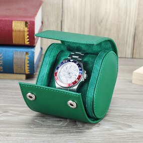 Watch Case Manufacturer - Cross Grain Top Layer Cowhide Shockproof Drop-proof Portable & Custom Logo