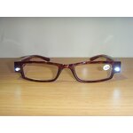 Reading Glasses Manufacturer - Square Frame with LED Lighting Resin Lenses Portable Folding