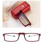 Reading Glasses Manufacturer - Folding Stainless Steel Antenna Leg Rectangular Frame Anti Blue Light Portable