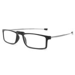 Reading Glasses Manufacturer - Folding Stainless Steel Antenna Leg Rectangular Frame Anti Blue Light Portable