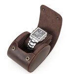 Watch Case Manufacturer - Crazy Horse Leather Single Portable Anti-fall Storage & Custom LOGO