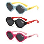 Kids Sunglasses Manufacturer - UV400 Silicone Rectangular Frame for Boys & Girls Summer