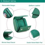 Watch Case Manufacturer - Cross Grain Top Layer Cowhide Shockproof Drop-proof Portable & Custom Logo