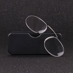 Reading Glasses Manufacturer - Card Style Lightweight Oval Frameless Metal Clip Nose Presbyopic