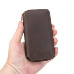 Watch Case Manufacturer - Top Layer Cowhide Leather Handmade Storage Couple Box & Custom LOGO