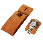 Watch Case Manufacturer - Suede Cowhide Leather Single Casual Mechanical Portable Storage Bag
