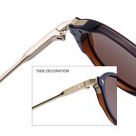 Sunglasses Manufacturer - UV400 Metal Temple Oval Frame Polarized European & American Retro