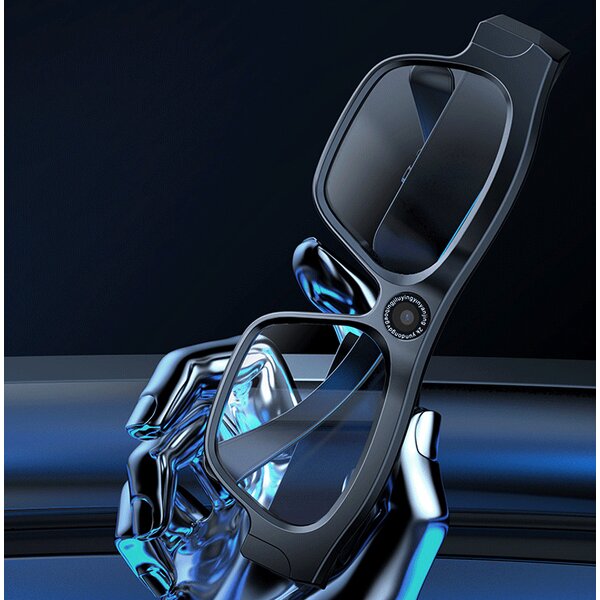 Smart Camera Glasses Manufacturer - BT 256G Memory 4K HD Square Frame Wireless Call Music Sunglasses