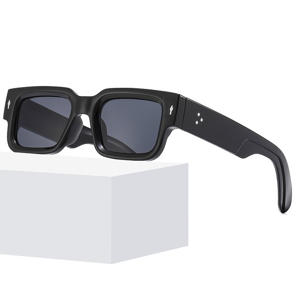 Sunglasses Manufacturer - Small Square Frame UV400 Comfortable Unisex in Black White Green