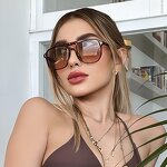 Sunglasses for Women Manufacturer - UV400 Rectangle Frame Europe & US Trendy