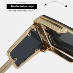 Sunglasses Manufacturer - Square Frame Future Technology Y2K Design & Custom Logo