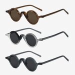 Y2K Sunglasses Manufacturer - UV400 Retro Round Acetate Frame
