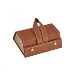 Eyeglass Case Manufacturer - Multi-functional Folding Leather Jewelry Sunglasses Box Handmade