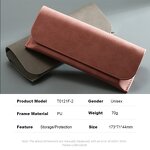 Sunglasses Case Manufacturer - Flip Top Magnetic PU Hard Leather Case Pressure Resistant & Custom Logo