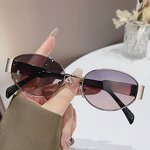 Sunglasses Manufacturer - Small Oval Metal Frame Polarized Luxury Trendy Unisex