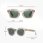 Sunglasses for Women Manufacturer - UV400 Square Frames Retro Polarizing for Driving