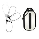 Reading Glasses Manufacturer - Ultra Thin Card Portable Keychain Foldable Clip Nose with Case