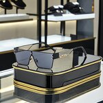 Sunglasses Manufacturer - Windproof Metal Frames Square Oversized Vintage PC TR90 Lens