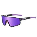 Cycling Sunglasses Manufacturer - Polarizing Dazzling Mirror One-Piece PC Frame Tac Lenses