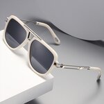 Sunglasses for Women Manufacturer - UV400 Metal Temples Square Frame & Custom Logo