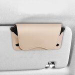 Car Visor Storage Bag Manufacturer - Multi-functional Leather Clip Holder for Eyeglasses