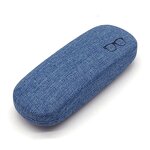 Glasses Case Manufacturer - Unisex Linen Mirror Iron Box with PU and Cloth & Customizable Logo