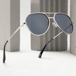 Pilot Sunglasses Manufacturer - Large Metal Frame Polarized Classic Retro for Driving