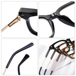 Optical Frames for Women Manufacturer - Large Square Slingshot Design Metal Frame Anti Blue Light