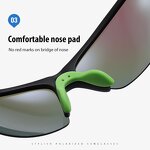 Sports Sunglasses Manufacturer - UV400 Half Rimless TR90 Frame Square Polarized & Custom Logo