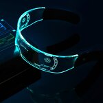 Party Glasses Manufacturer - LED Transparent Screen Punk Style Electronic Dynamic Effect Night Vision Luminous