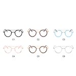 Optical Frames for Men Manufacturer - Round Double Bridge Metal Retro Artistic Plain