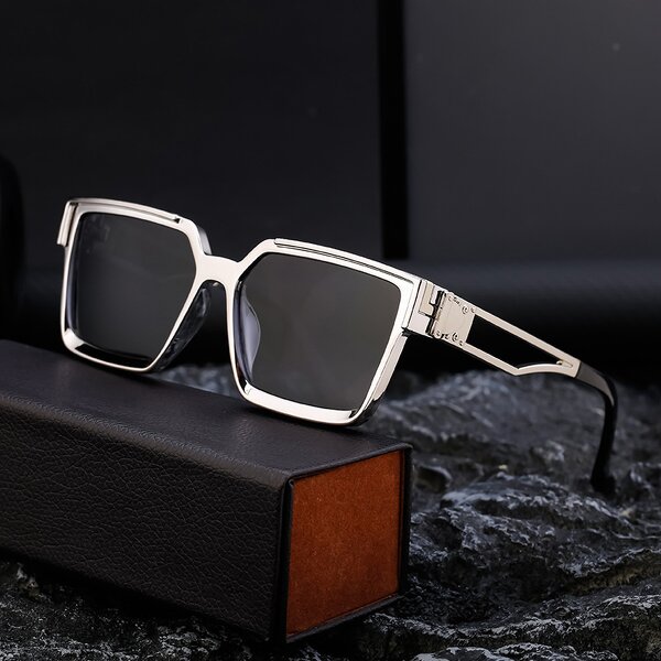 Polarized Sunglasses Manufacturer - Square Frame Blue Black Unisex Classic Sexy Style