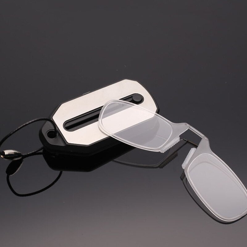 Reading Glasses Manufacturer - Ultra Thin Card Portable Keychain Foldable Clip Nose with Case