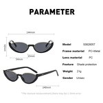 Sunglasses for Women Manufacturer - UV400 Premium Oval Metal Half Frame High Definition