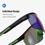 Sports Sunglasses Manufacturer - UV400 Half Rimless TR90 Frame Square Polarized & Custom Logo